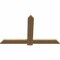 Ekena Millwork Eugene Smooth Timber Gable Bracket, Western Red Cedar, 60"W x 38"H x 1 1/2"D x 5 1/2"F, 15/12 Pitch GBW060X38X0206EUG00SWR - alternate 2